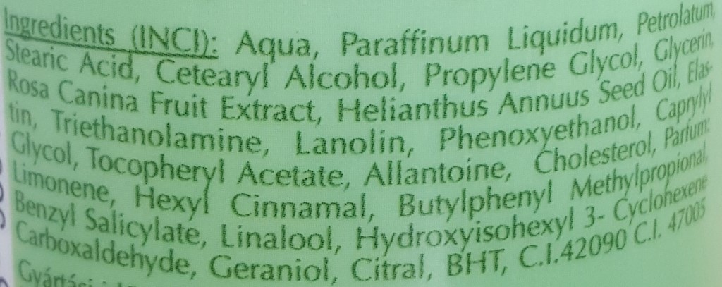 INCI učvrstitvena masažna krema INCI učvrstitvena masažna krema