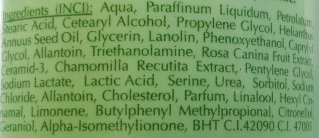 Vlažilna masažna krema INCI Vlažilna masažna krema INCI