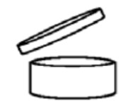 simbol odprte posodice posodica